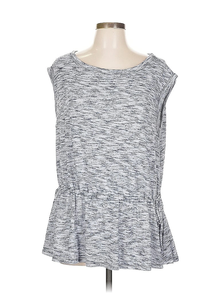 Pre-owned Gap Sleeveless Top Gray Crew Neck Tops