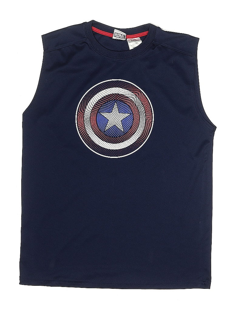 Marvel 100% Polyester Blue Sleeveless T-Shirt Size 18 - photo 1