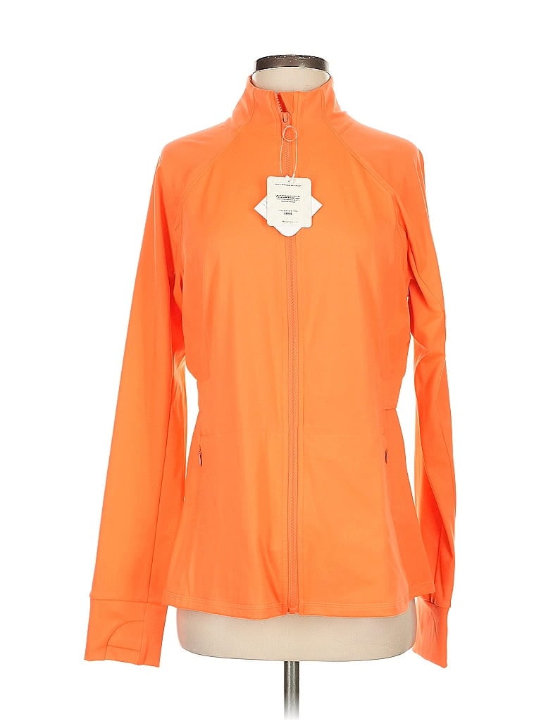 Pre-owned Fabletics Track Jacket In Orange
