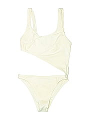 Solid & Striped One Piece Swimsuit