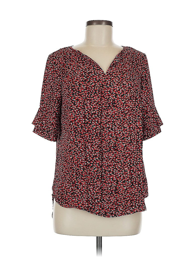 Click to view more detailed imagery on our partner's website Pre-owned Assorted Brands Short Sleeve Blouse In Red