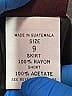 Palmetto's 100% Acetate Black Skort Size 9 - photo 4