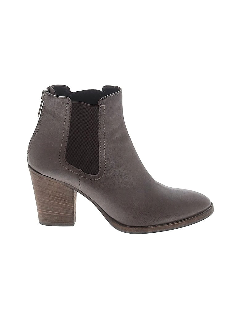 AQUATALIA 100% Leather Brown Gray Ankle Boots Size 7 - photo 1