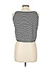 Escada Stripes Gray Sleeveless T-Shirt Size EU 44 / US 14 - photo 2