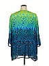 Catherines 100% Polyester Blue 3/4 Sleeve Blouse Size 2X - photo 2