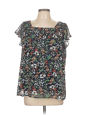 Allegra K Short Sleeve Blouse (view 1)