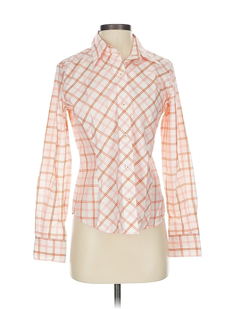 FAÇONNABLE Pre-owned Long Sleeve Blouse In Orange
