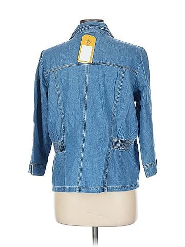 Denim Co Blue Denim Button-Down Shirt (view 2)