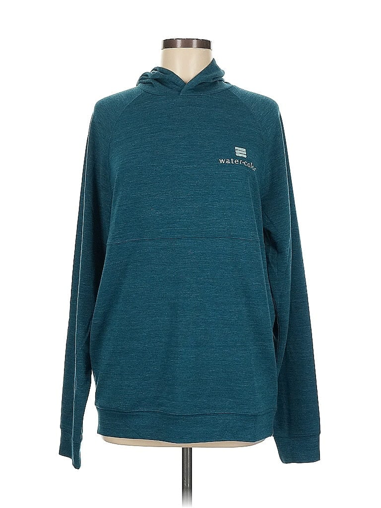 Pre-owned Assorted Brands Pullover Hoodie In Blue