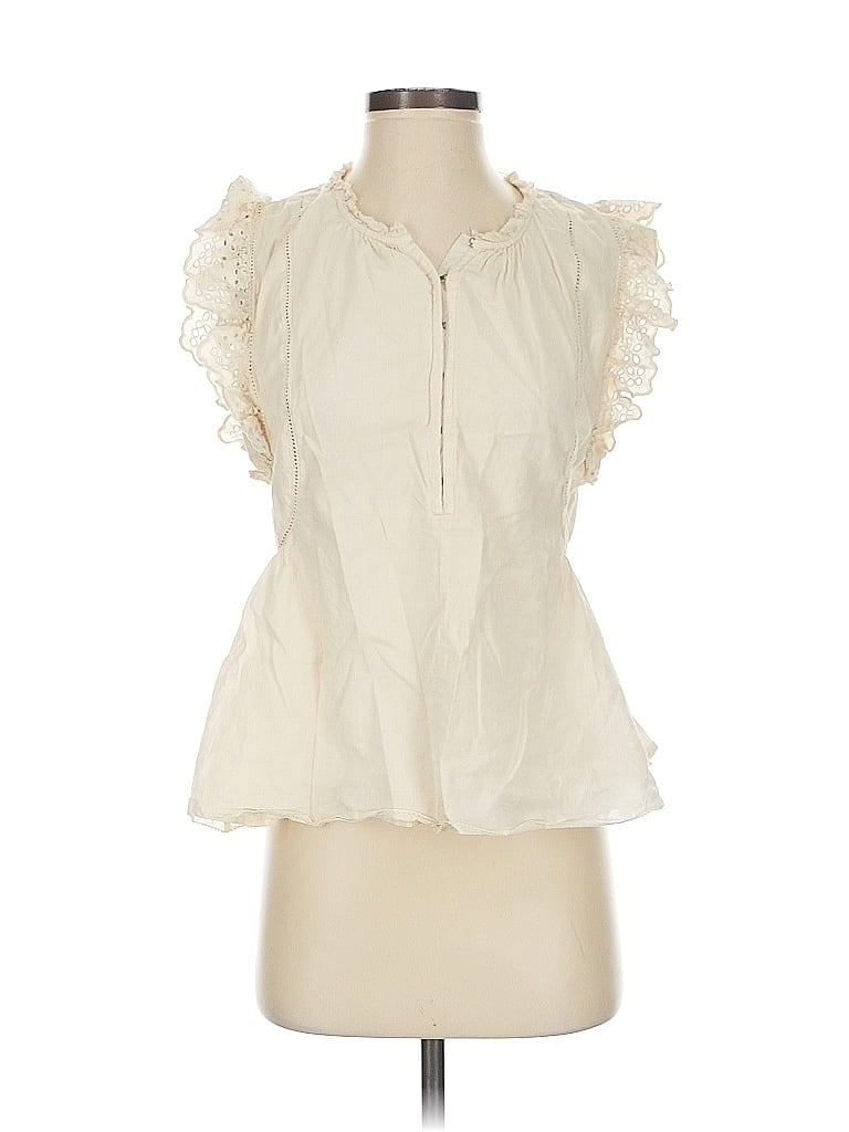 Apiece Apart Ivory Sleeveless Blouse Size 2 - photo 1