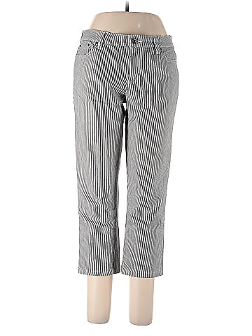 Lauren Jeans Co. Striped Gray Pants by Ralph Lauren (view 1)
