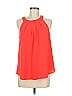 Ann Taylor LOFT Outlet 100% Polyester Orange Sleeveless Blouse Size M - photo 1