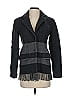 Derek Lam 10 Crosby Chevron-herringbone Gray Wool Coat Size 0 - photo 1