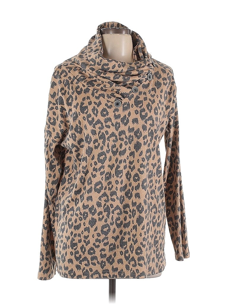 Assorted Brands Long Sleeve Blouse In Brown