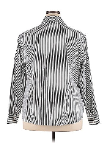 Jones New York Signature Long Sleeve Button-Down Shirt (view 2)