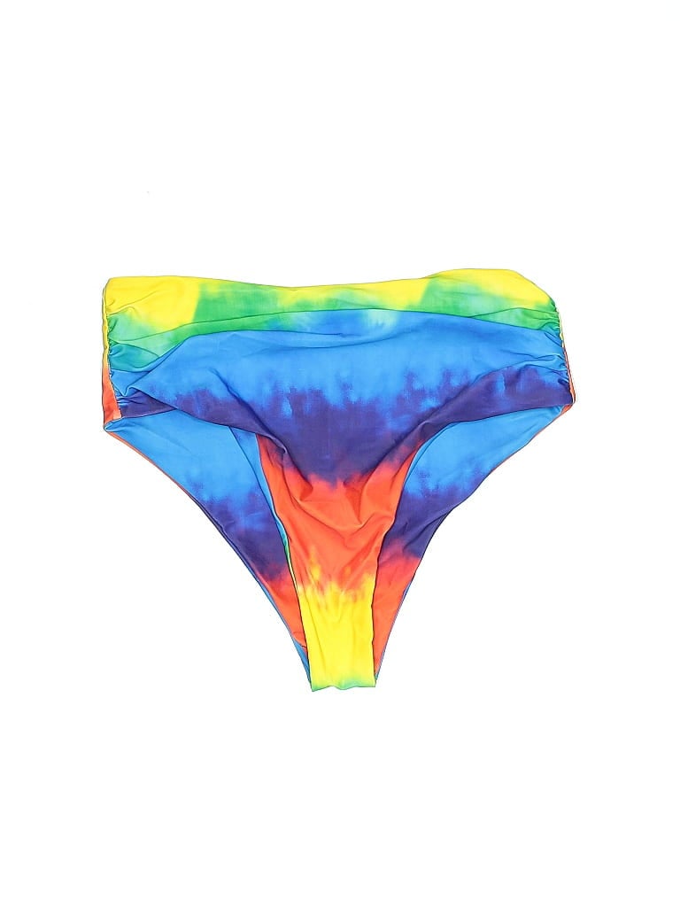Zaful Tie-dye Blue Swimsuit Bottoms Size 12 - photo 1