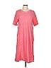 LOGO by Lori Goldstein Pink Casual Dress Size L - photo 1