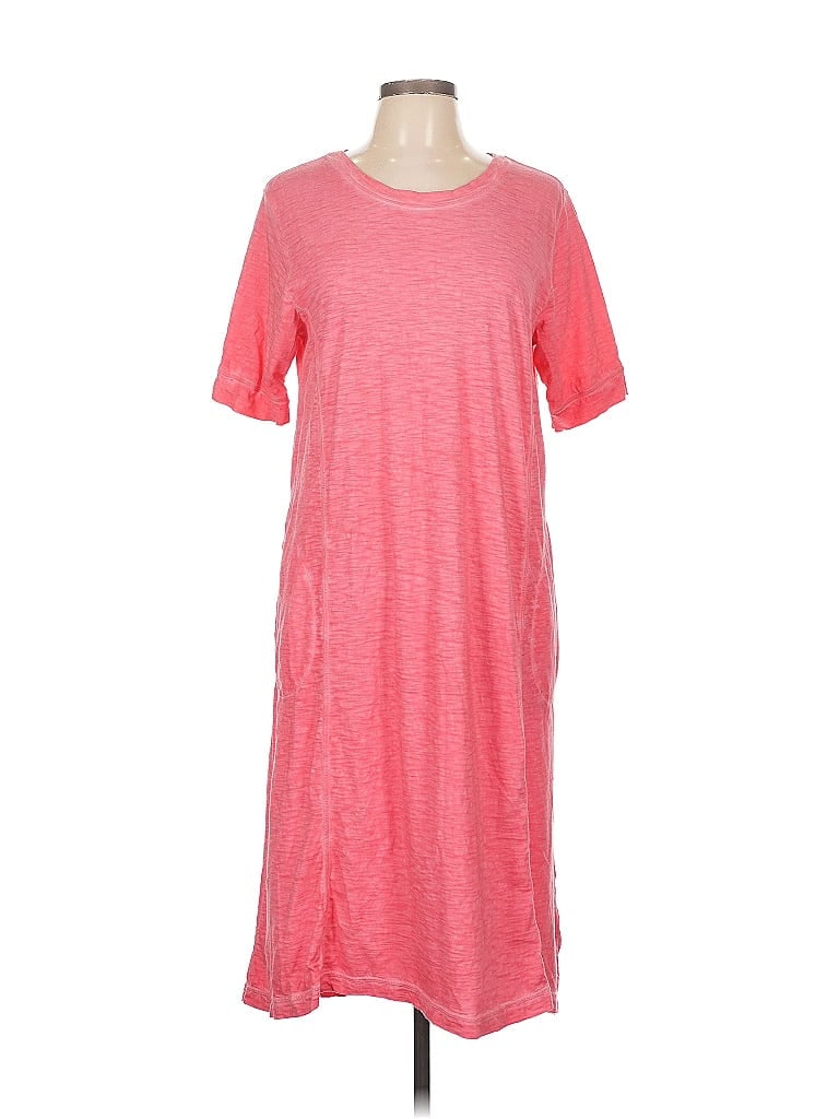 LOGO by Lori Goldstein Pink Casual Dress Size L - photo 1