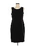 Jones Studio Solid Black Cocktail Dress Size 6 - photo 1
