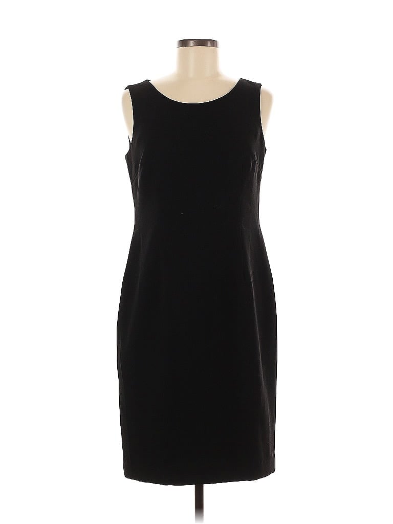 Jones Studio Solid Black Cocktail Dress Size 6 - photo 1