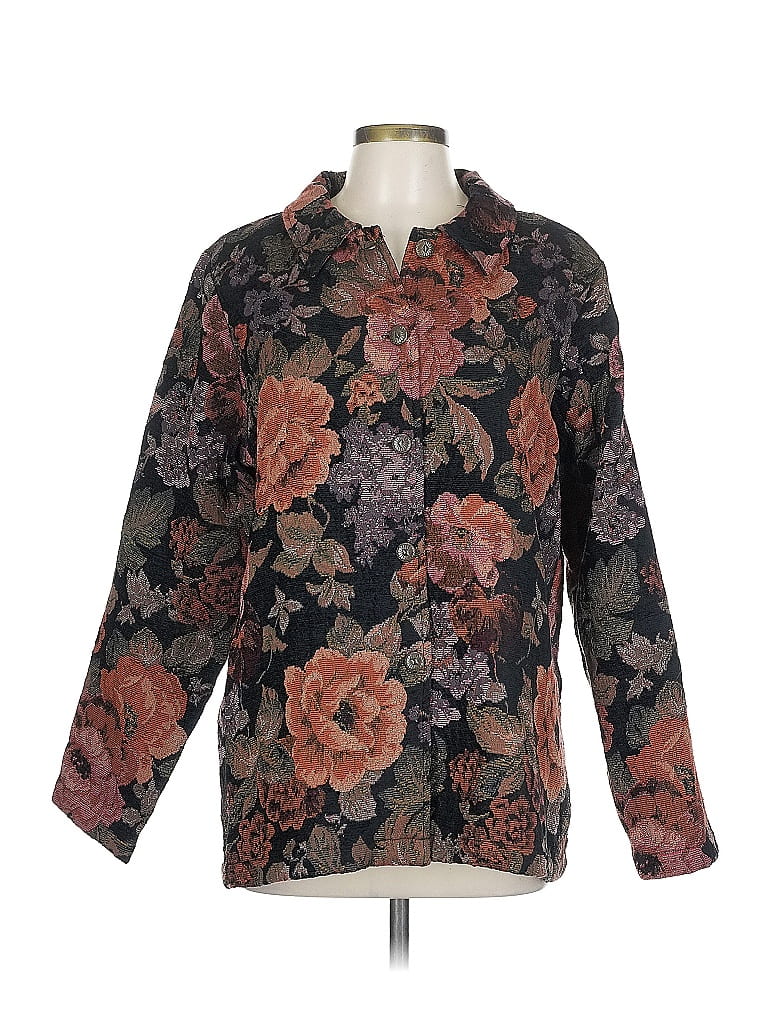 Blazer Susan Graver Femme – Taille M – Motif Floral Tapestry – Très Bon état