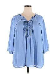 Woman Within 3/4 Sleeve Blouse
