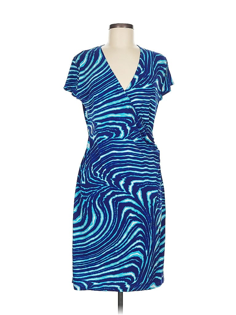 Pre-owned Jones New York Signature Cocktail Dress In Blue