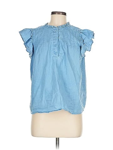 Sail to Sable Short Sleeve Blouse (view 1)