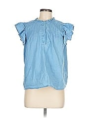 Sail To Sable Short Sleeve Blouse