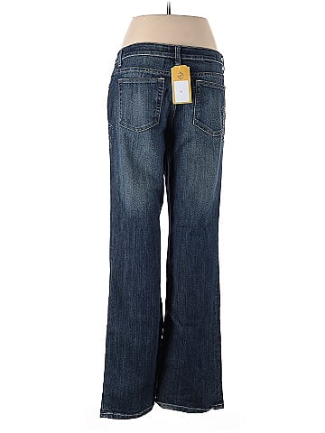 Baccini Embroidered Blue Jeans with Studs (view 2)