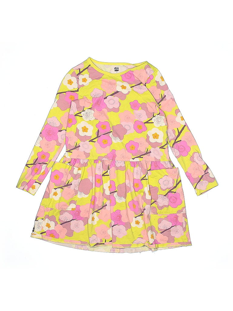 Tea 100% Cotton Yellow Dress Size 8 - photo 1