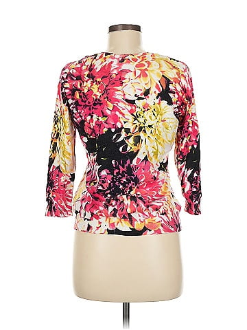 Joseph A. Vibrant Floral Knit Cardigan (view 2)
