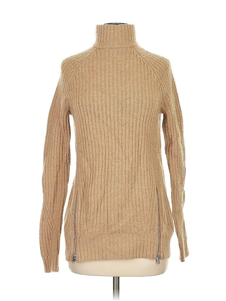 Pre-owned Abercrombie & Fitch Turtleneck Sweater In Brown