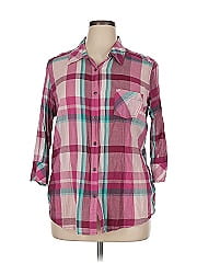 Natural Reflections 3/4 Sleeve Button Down Shirt