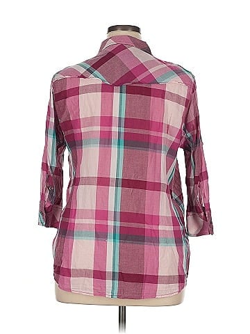 Natural Reflections 3/4 Sleeve Button-Down Shirt (view 2)