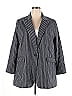 ABLE Stripes Gray Blazer Size 2X - photo 1