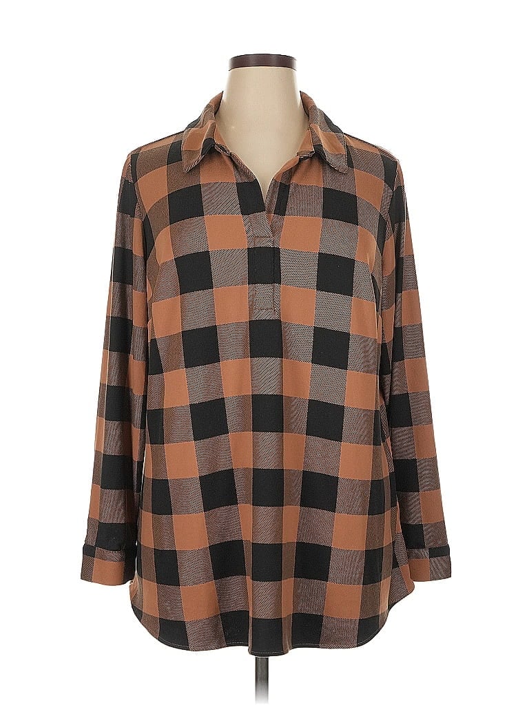 Belle By Kim Gravel Brown Cardigan Size 1X - photo 1