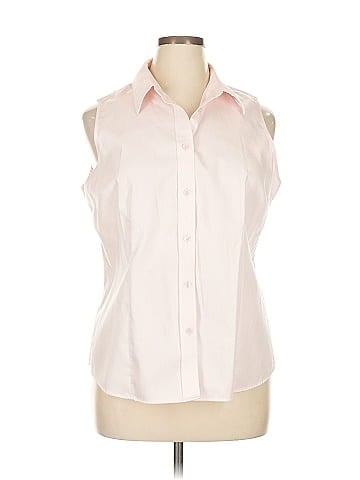 Jones New York Signature Sleeveless Button-Down Shirt (view 1)