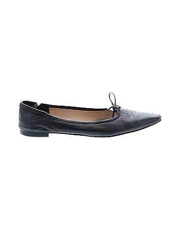 Manolo Blahnik Leather Ballet Flats (view 1)