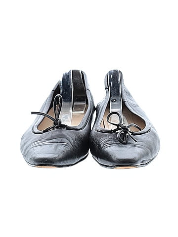 Manolo Blahnik Leather Ballet Flats (view 2)
