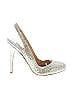 Badgley Mischka Silver Gold Heels Size 7 - photo 1