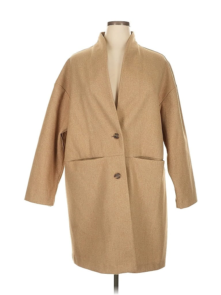 Old Navy 100% Polyester Tan Coat Size XL - photo 1