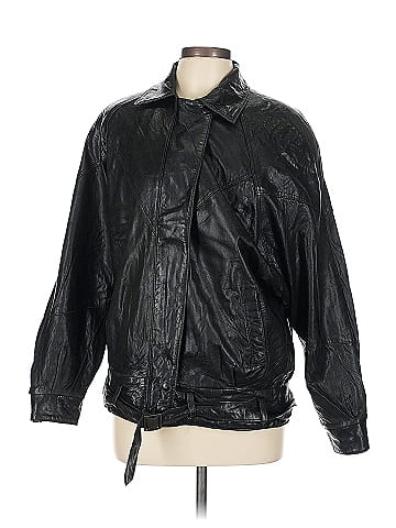 Columbia Classic Black Leather Jacket  (view 1)
