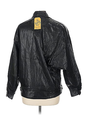 Columbia Classic Black Leather Jacket  (view 2)