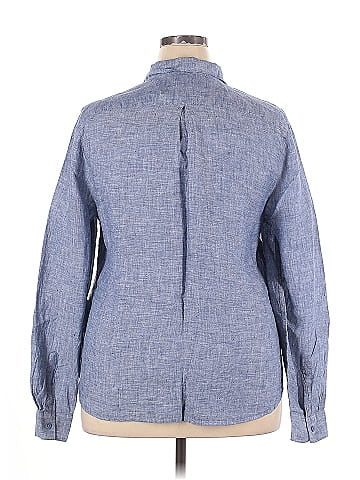 Garnet Hill Long Sleeve Button-Down Shirt (view 2)