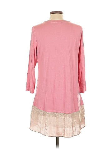 LOGO by Lori Goldstein 3/4 Sleeve Top (view 2)