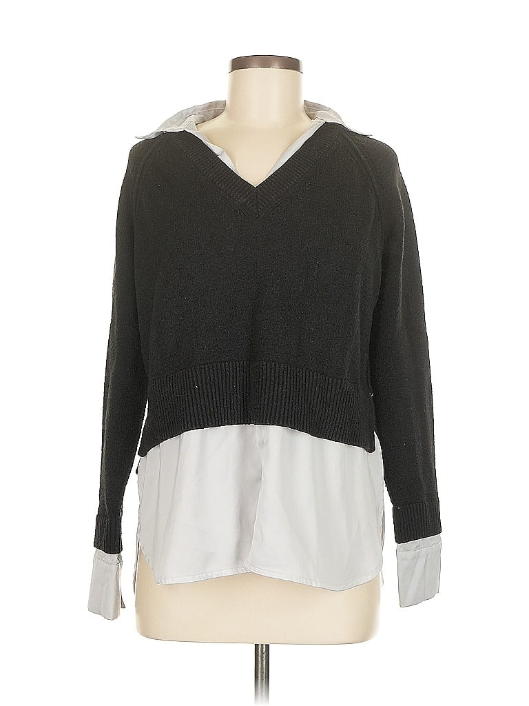 Elan Gray Long Sleeve Blouse Size M - photo 1