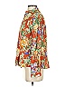 Sézane 100% Cotton Floral Orange Long Sleeve Blouse Size 26 waist - photo 4