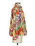 Sézane 100% Cotton Floral Orange Long Sleeve Blouse Size 26 waist - photo 3