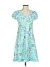 Fresh Produce 100% Cotton Paisley Teal Casual Dress Size XS - photo 1